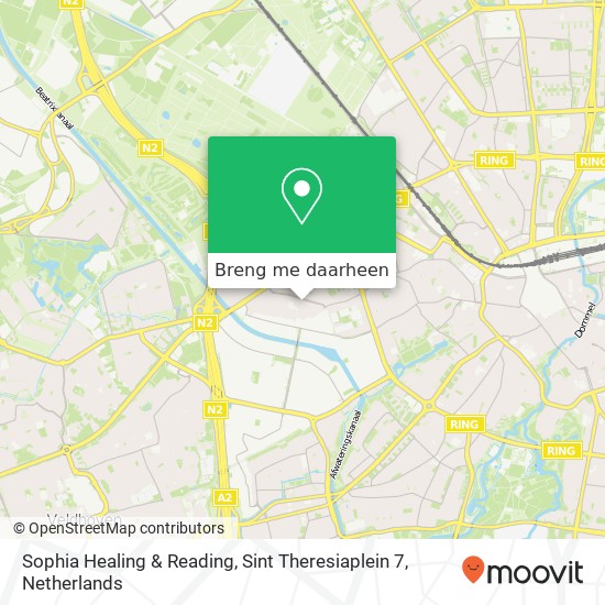 Sophia Healing & Reading, Sint Theresiaplein 7 kaart