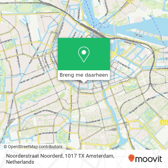 Noorderstraat Noorderd, 1017 TX Amsterdam kaart