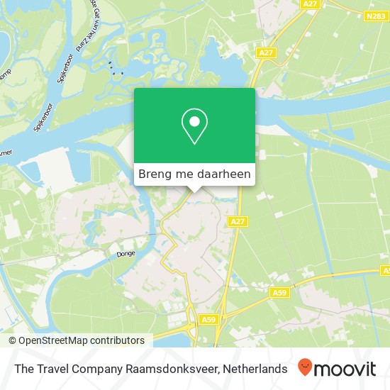 The Travel Company Raamsdonksveer kaart