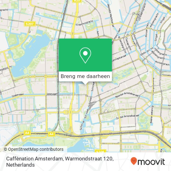 Caffènation Amsterdam, Warmondstraat 120 kaart