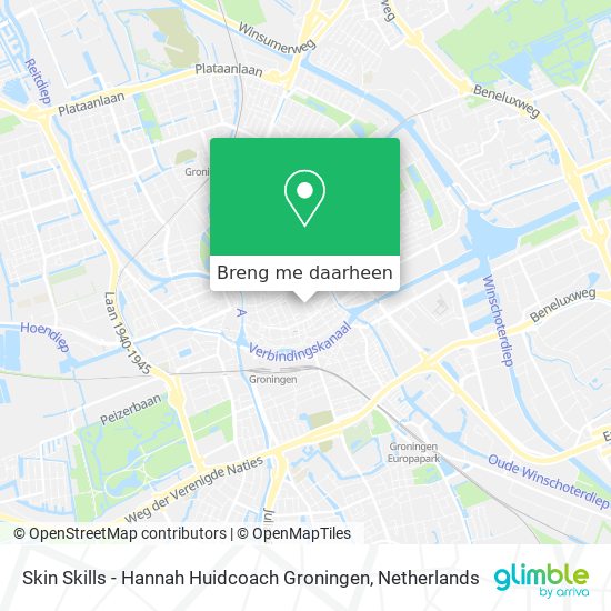 Skin Skills - Hannah Huidcoach Groningen kaart