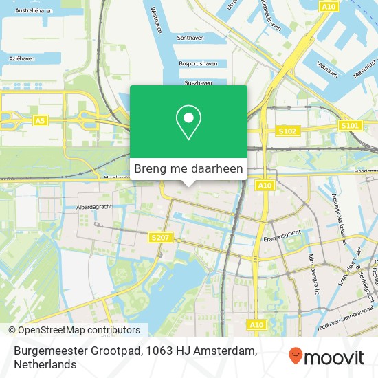 Burgemeester Grootpad, 1063 HJ Amsterdam kaart