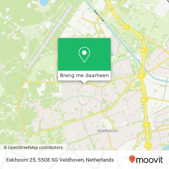 Eekhoorn 25, 5508 SG Veldhoven kaart