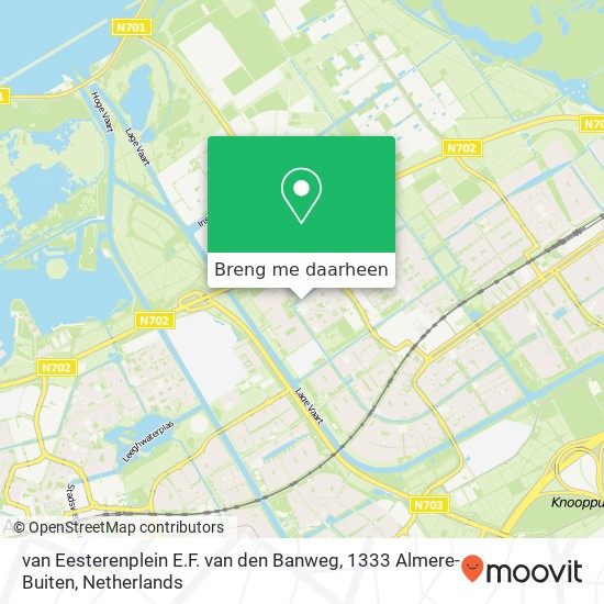 van Eesterenplein E.F. van den Banweg, 1333 Almere-Buiten kaart