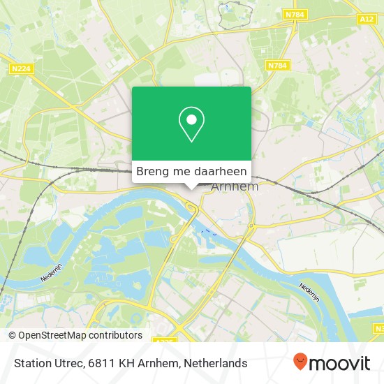 Station Utrec, 6811 KH Arnhem kaart