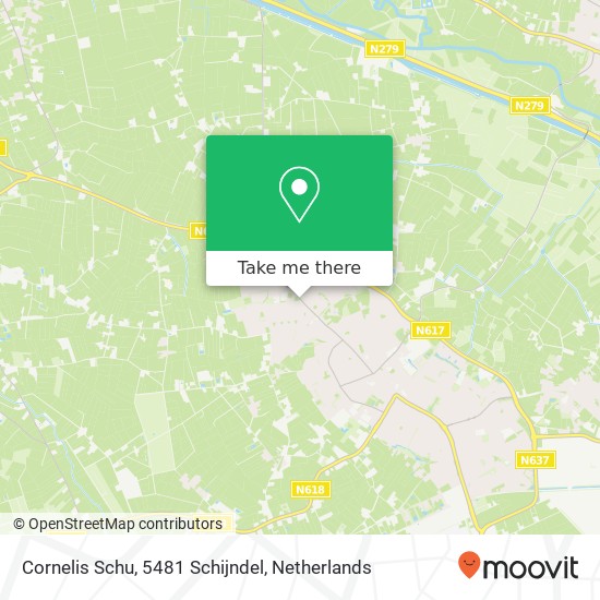 Cornelis Schu, 5481 Schijndel kaart