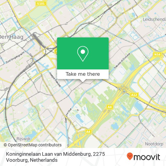 Koninginnelaan Laan van Middenburg, 2275 Voorburg kaart
