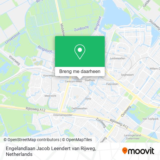 Engelandlaan Jacob Leendert van Rijweg kaart