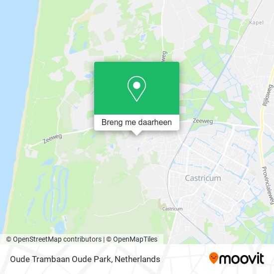 Oude Trambaan Oude Park kaart