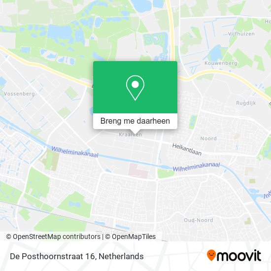 De Posthoornstraat 16 kaart