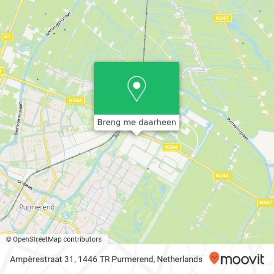 Ampèrestraat 31, 1446 TR Purmerend kaart