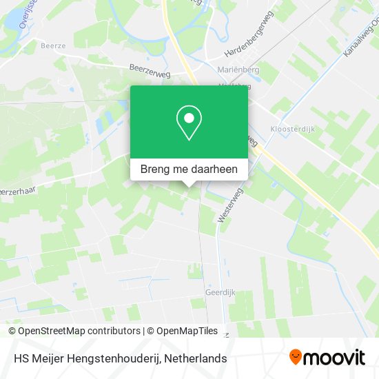 HS Meijer Hengstenhouderij kaart