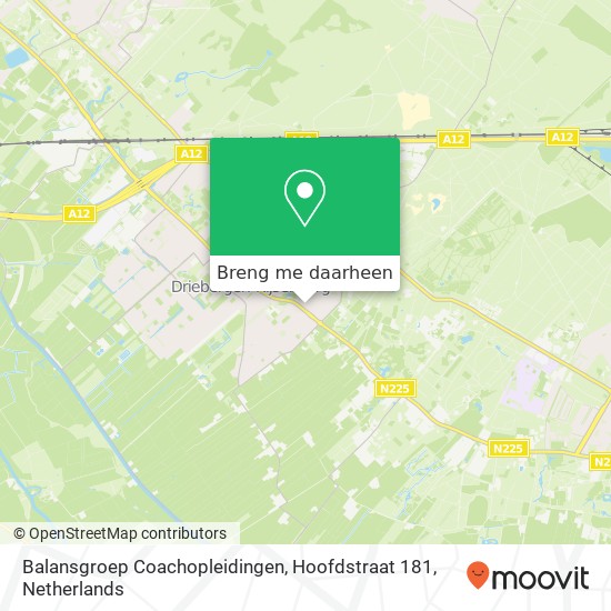 Balansgroep Coachopleidingen, Hoofdstraat 181 kaart