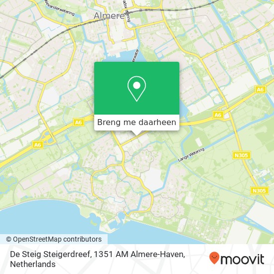 De Steig Steigerdreef, 1351 AM Almere-Haven kaart