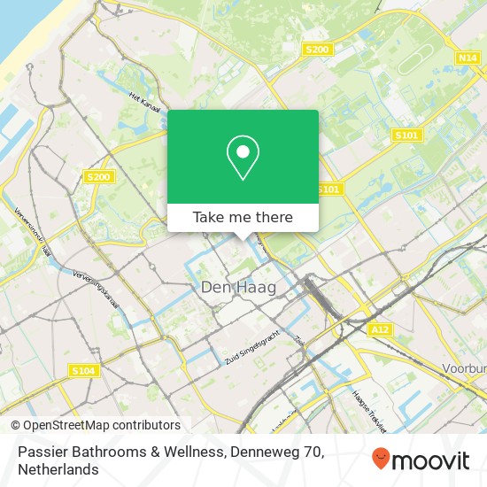 Passier Bathrooms & Wellness, Denneweg 70 kaart