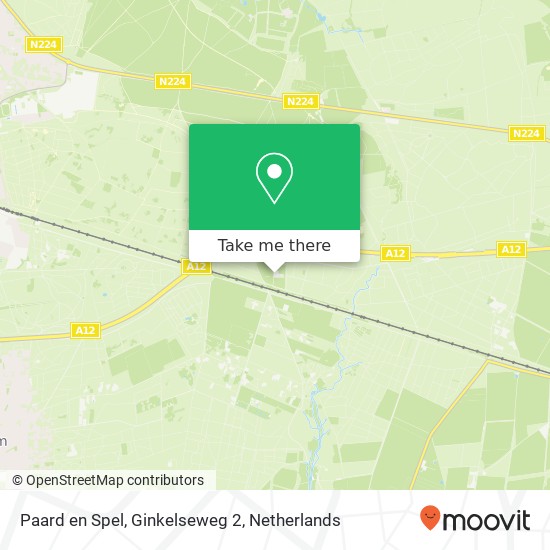 Paard en Spel, Ginkelseweg 2 kaart