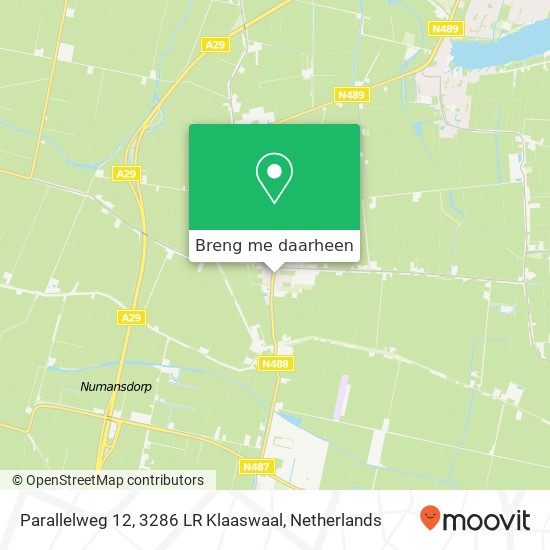 Parallelweg 12, 3286 LR Klaaswaal kaart