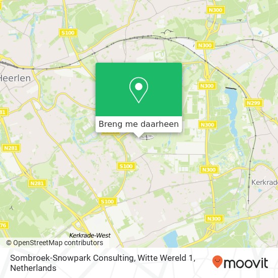 Sombroek-Snowpark Consulting, Witte Wereld 1 kaart