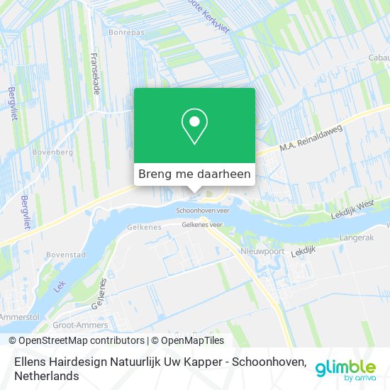 Ellens Hairdesign Natuurlijk Uw Kapper - Schoonhoven kaart