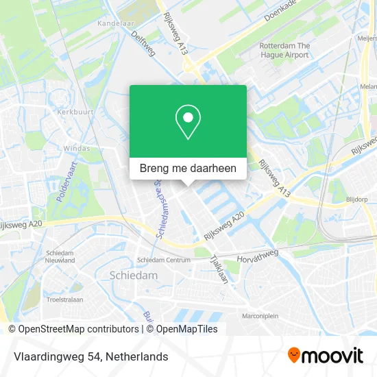 Vlaardingweg 54 kaart