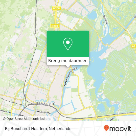 Bij Bosshardt Haarlem kaart