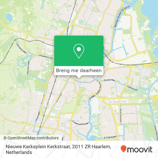 Nieuwe Kerksplein Kerkstraat, 2011 ZR Haarlem kaart