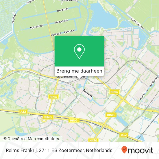 Reims Frankrij, 2711 ES Zoetermeer kaart