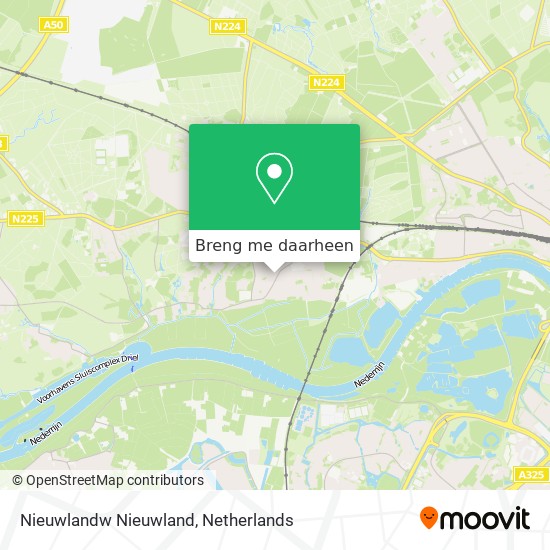 Nieuwlandw Nieuwland kaart