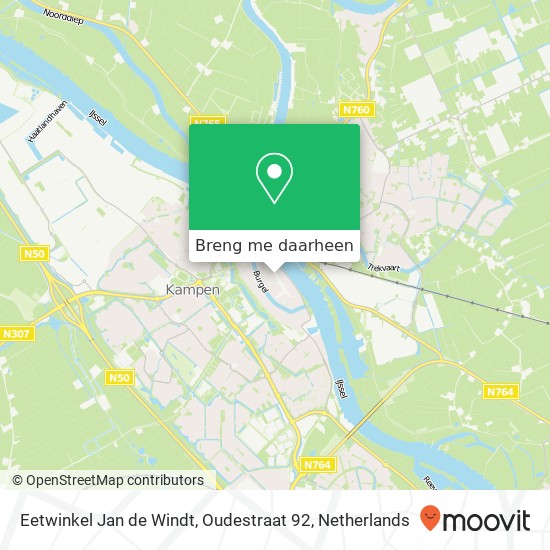 Eetwinkel Jan de Windt, Oudestraat 92 kaart