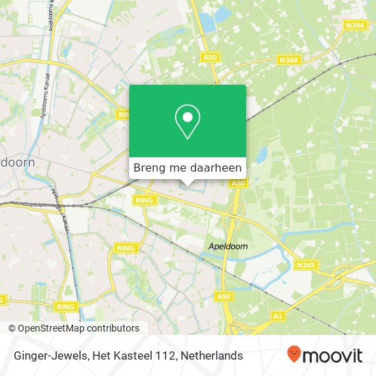 Ginger-Jewels, Het Kasteel 112 kaart