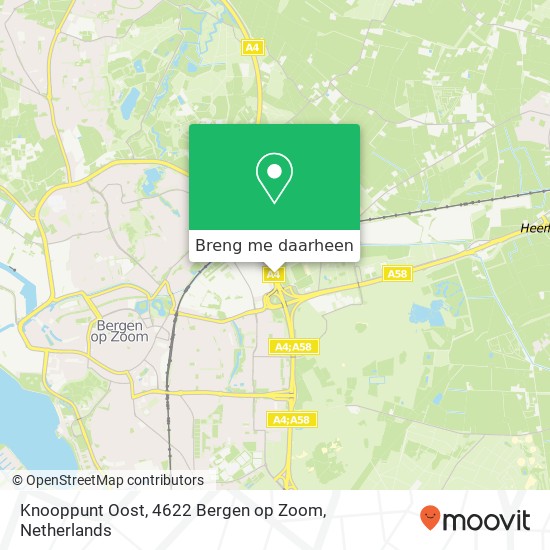 Knooppunt Oost, 4622 Bergen op Zoom kaart