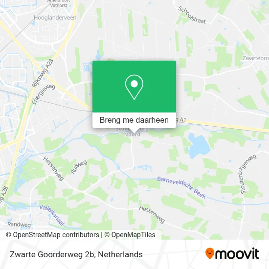 Zwarte Goorderweg 2b kaart