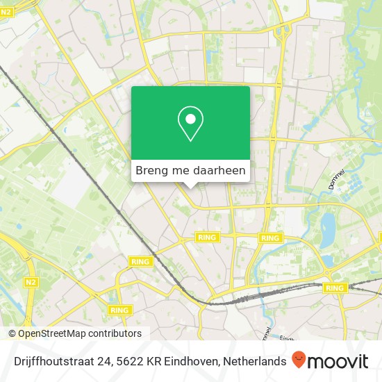 Drijffhoutstraat 24, 5622 KR Eindhoven kaart