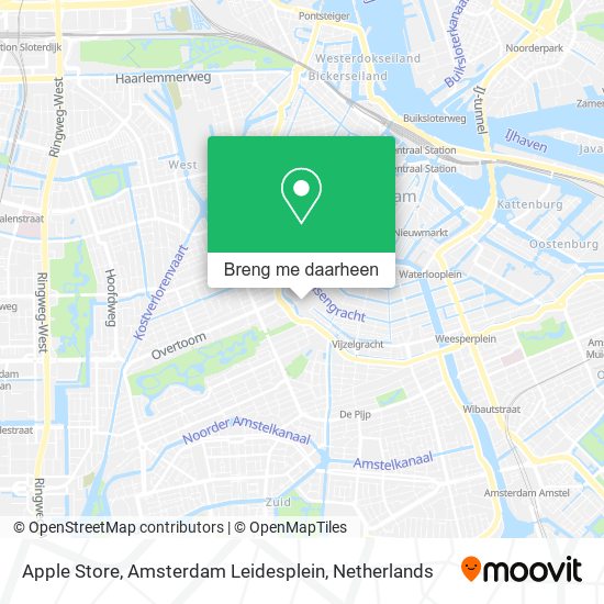 Apple Store, Amsterdam Leidesplein kaart