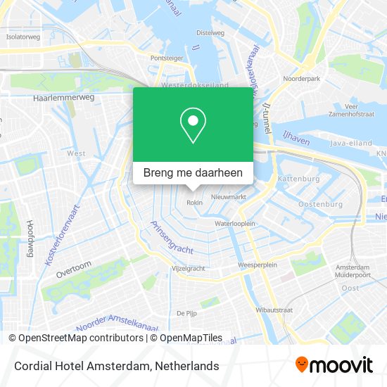 Cordial Hotel Amsterdam kaart