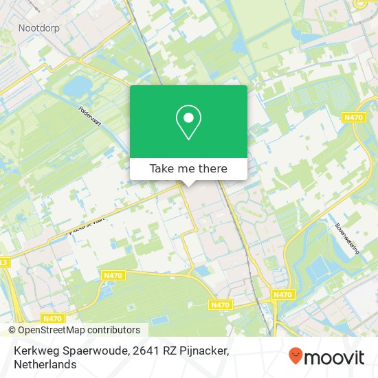 Kerkweg Spaerwoude, 2641 RZ Pijnacker kaart