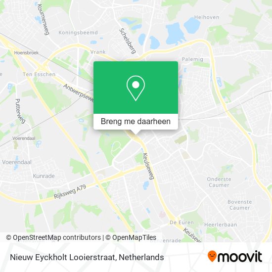 Nieuw Eyckholt Looierstraat kaart