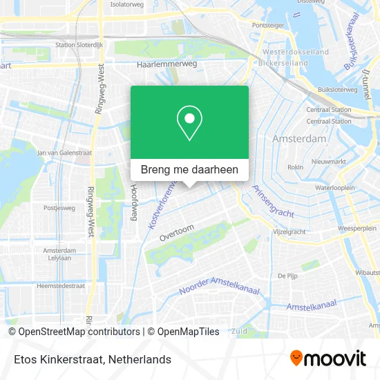 Etos Kinkerstraat kaart