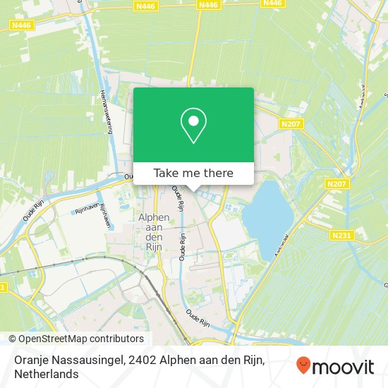 Oranje Nassausingel, 2402 Alphen aan den Rijn kaart