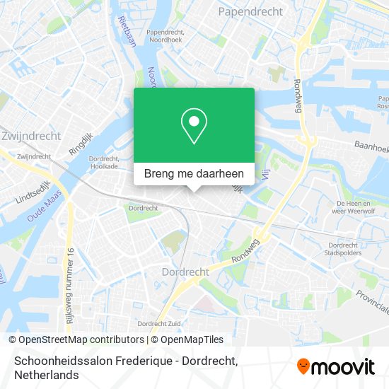 Schoonheidssalon Frederique - Dordrecht kaart