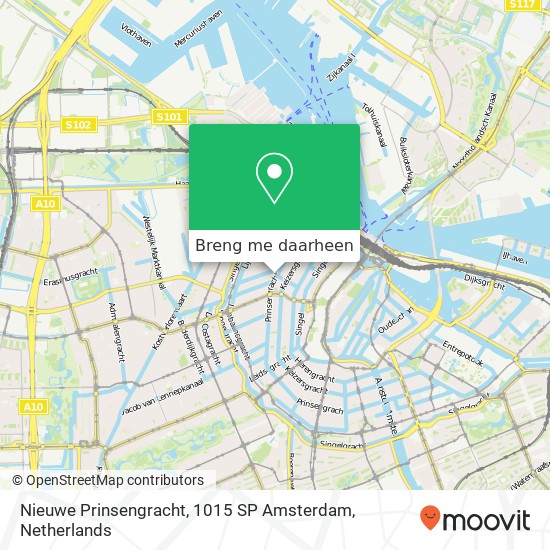 Nieuwe Prinsengracht, 1015 SP Amsterdam kaart