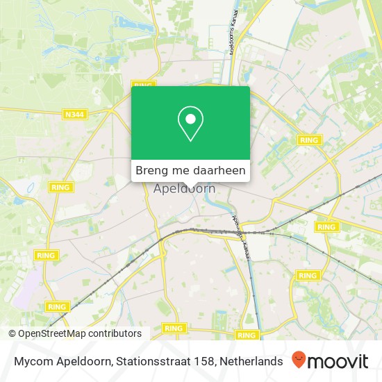 Mycom Apeldoorn, Stationsstraat 158 kaart