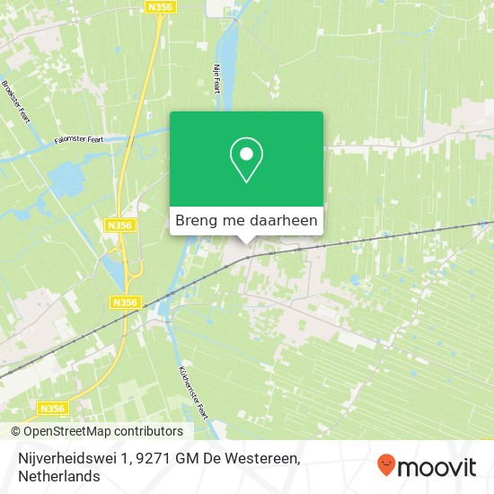 Nijverheidswei 1, 9271 GM De Westereen kaart