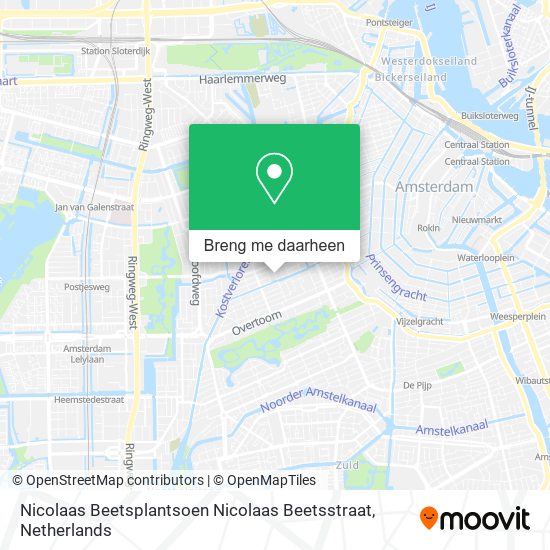 Nicolaas Beetsplantsoen Nicolaas Beetsstraat kaart