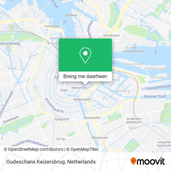 Oudeschans Keizersbrug kaart