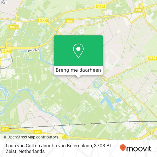 Laan van Catten Jacoba van Beierenlaan, 3703 BL Zeist kaart