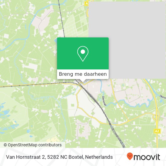 Van Hornstraat 2, 5282 NC Boxtel kaart