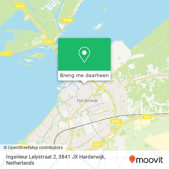 Ingenieur Lelystraat 2, 3841 JX Harderwijk kaart