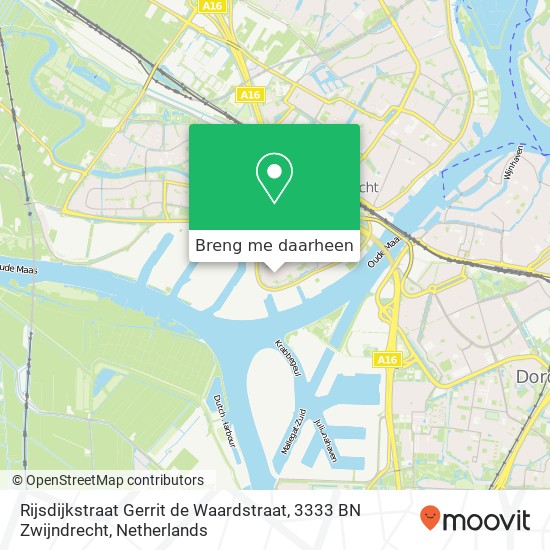 Rijsdijkstraat Gerrit de Waardstraat, 3333 BN Zwijndrecht kaart