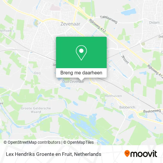 Lex Hendriks Groente en Fruit kaart